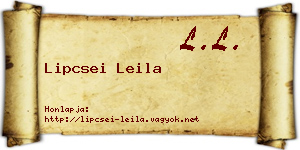 Lipcsei Leila névjegykártya